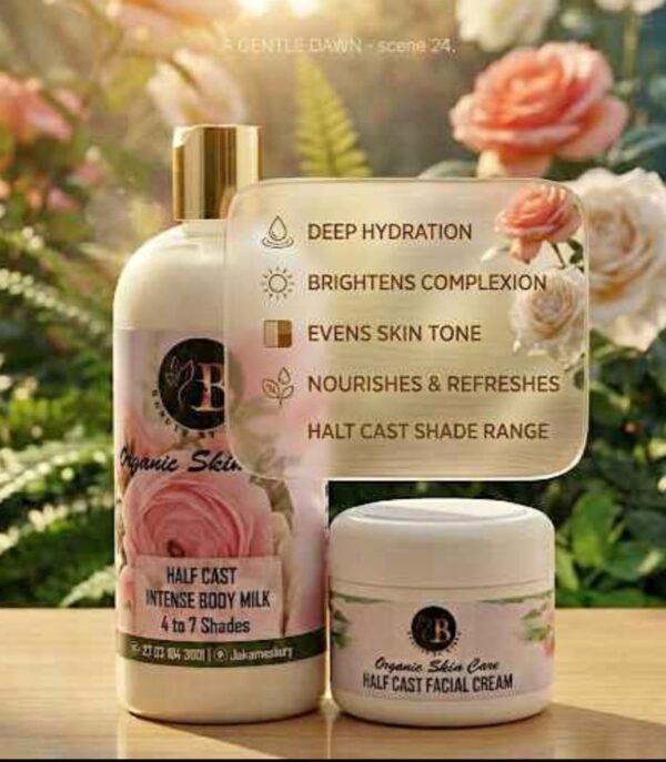Half Cast Body Milk + Whitening Exfoliate Scrub