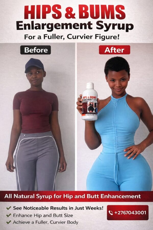 Hip & Bums Enlargement Syrup and Oil